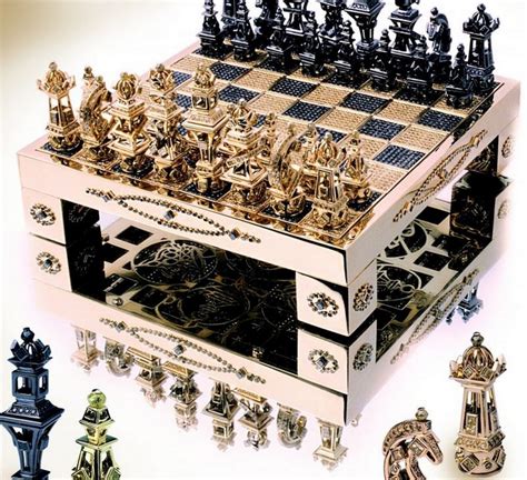The Most Precious Game Collection Royal Chess Set With Diamonds