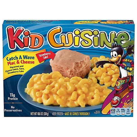 Kid Cuisine Catch A Wave Macaroni And Cheese Sauce Corn And Strawberry