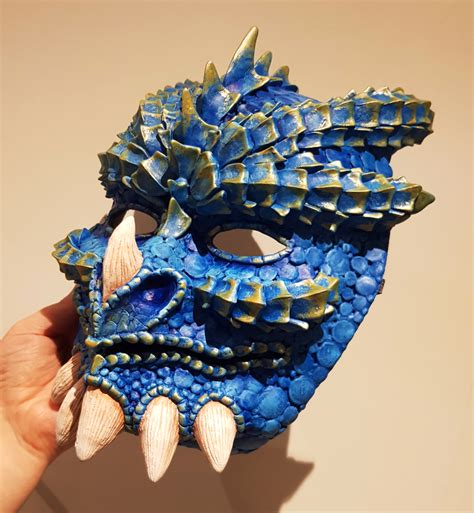 Blue Dragonkin Mask — Weasyl