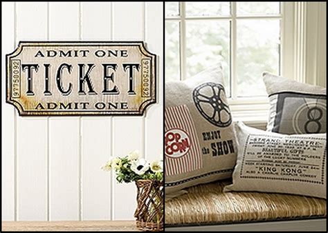 Compare prices on popular products in wall decor. Remodelaholic | Concession Stand Pillow Idea; Movie Room Decor