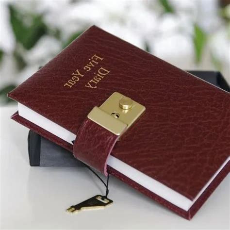 Brown Leather Lockable Diary Yearly At Rs 360piece In Gurugram Id