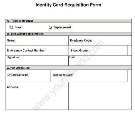Request Letter For Id Card