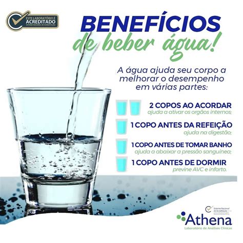 Benefícios De Beber Água LaboratÓrio Athena