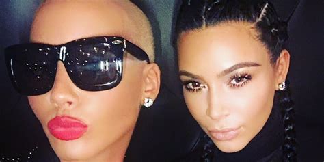 kim kardashian and amber rose send twitter into meltdown with selfie upload huffpost uk