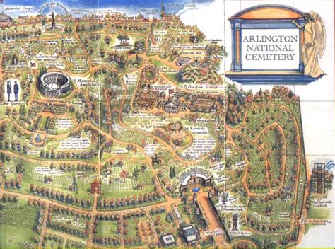 Arlington National Cemetery Map Arlington National Cemetery Cemetary
