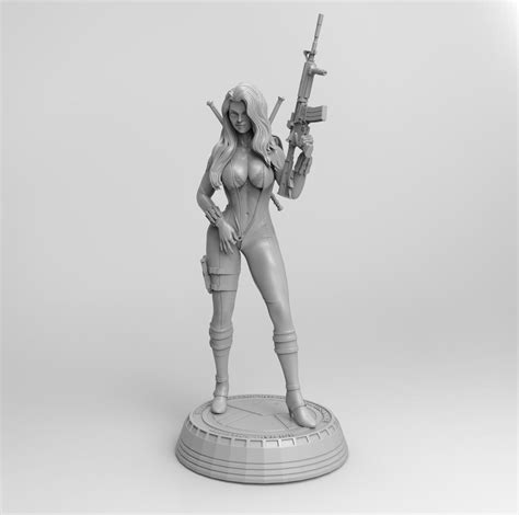 Black Widow Sexy Stl 3d Print Superhero Digital Download Split 3d Model