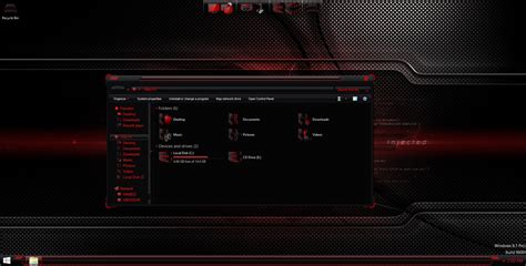 Hud Red Skinpack For Win10 Released Skinpack Customize Your Digital
