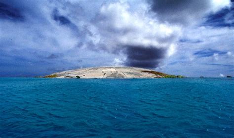 This was originally the crater from the hardtack 1 cactus test on may. The Runit Dome is the next radioactive bomb in the Pacific ...