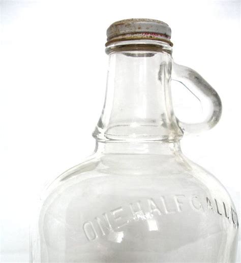 Antique Half Gallon Clear Glass Bottle Heinz By Patinaculture 1800