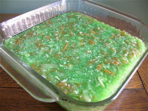 Someone in my extended family will make it to bring to all family functions. The Culinary Rookie: Lime Jello Salad
