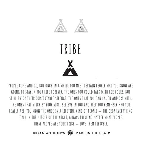 Tribe Friendship Earrings Tribe Quotes Friendship Cute Best Friend