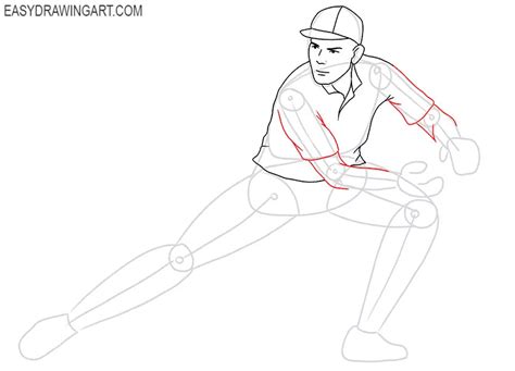 How To Draw A Cricketer Easy Drawing Art