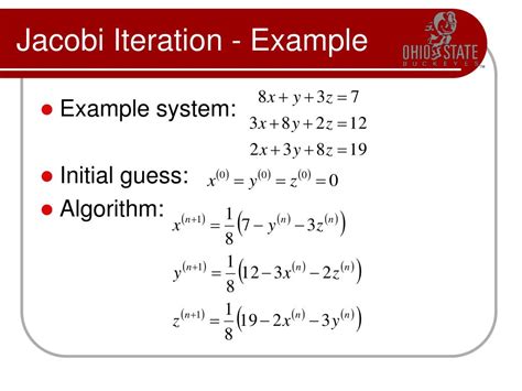 Ppt Linear Systems Iterative Solutions Powerpoint Presentation Free