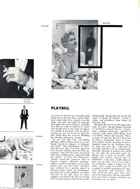 Janet In Playbill Pipe And Pjs The Fifties