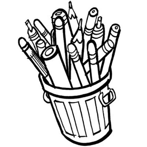 Dibujos para colorear de lapices de colores