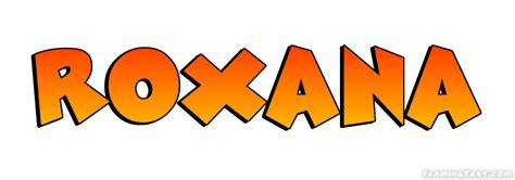 Roxana Logo Free Name Design Tool From Flaming Text