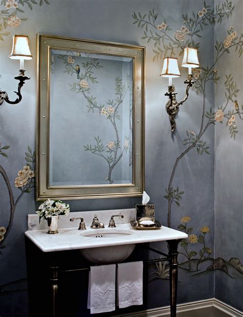 Famous Schumacher Wallpaper Powder Room Ideas