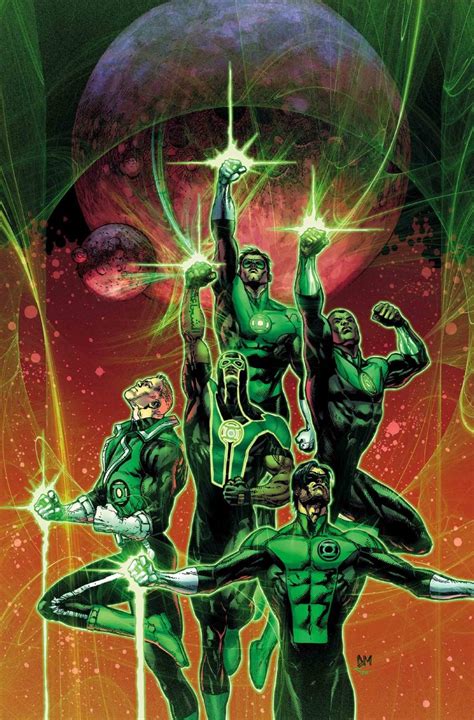 Amazing Green Lantern Cover Showcasing All 5 Earth Gls Comicbooks