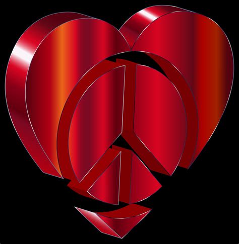 3d Peace Heart By Gdj Peace Peace And Love Pattern Wallpaper