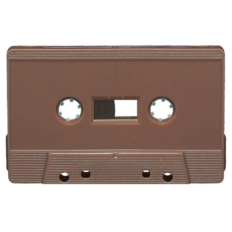 Brown blank audio cassette tapes - Retro Style Media