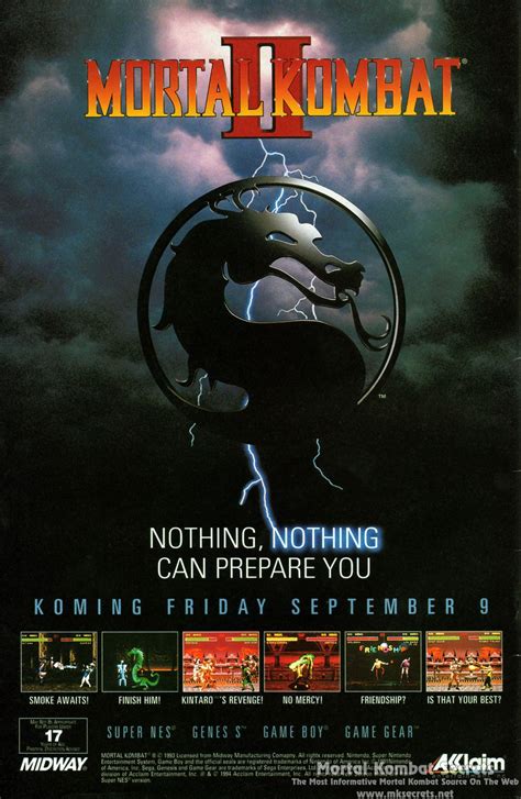 Mortal Kombat Ii Advertisements Mk2engmk2
