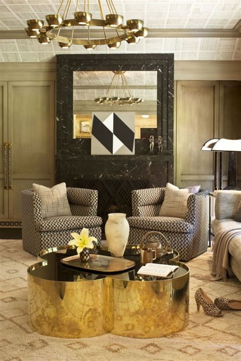 Living room pinterest coffee table. Sophisticated Gold Coffee Tables For Your Elegant Living Room