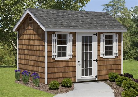 Amish A Frame Shed With Cedar Shake Walls Kit Choose Size Building