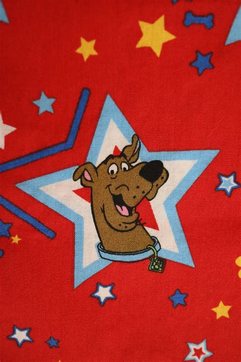 Scooby Doo Fabric Collectors Scooby Doo Fabric Cartoon Vintage Scooby New Cotton Fabric