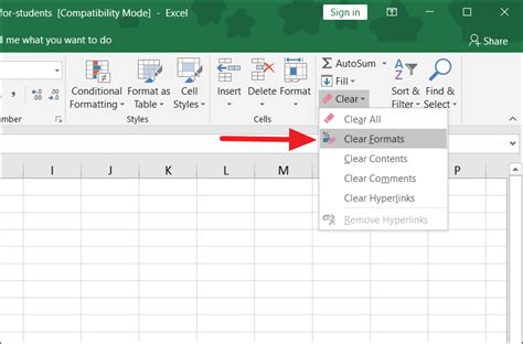 How To Clear Formatting In Excel