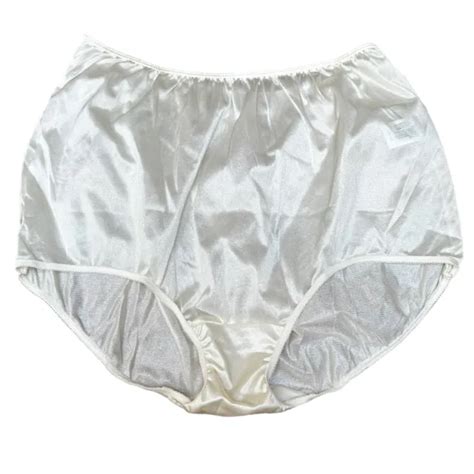 vintage sheer nylon granny panties hi rise mushroom gusset white oversized m l 29 99 picclick
