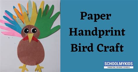 Paper Handprint Bird Crafts Schoolmykids