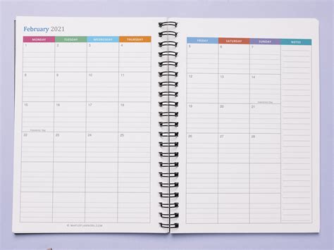 Free planner printables that can be personalized online before you print. Printable A5 Monthly Planner 2021 | Organize and Plan your ...