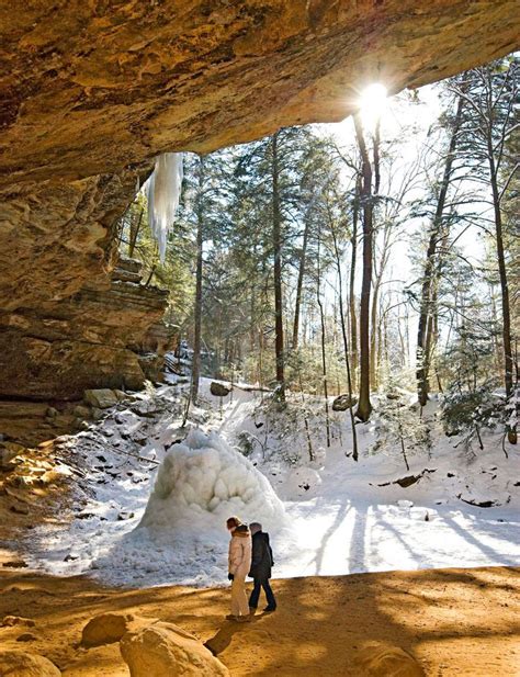 15 great midwest winter weekend escapes hocking hills state park weekend escape winter getaway