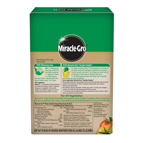 Buy Miracle Gro 2000422 Plant Food 15 Lb Box Solid 18 18 21 N P K
