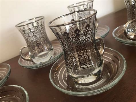 Turkish Gift Coffee Set 4 Silver Colour Coffee Cups With 4 Delight