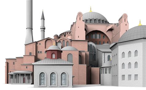 Hagia Sophia 3d Model 3ds C4d Dae Skp