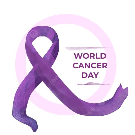 World Cancer Day Png Transparent Elegant Ribbon Of World Cancer Day