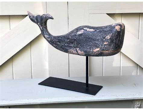 Bliss Studio Carved Whale On Stand Town And Sea