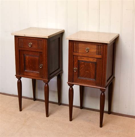 Pair Of French Oak Bedside Cabinets Antiques Atlas