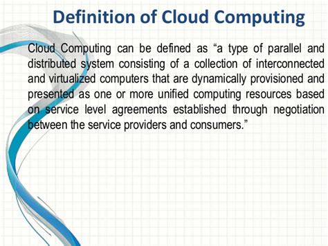 The main purpose of cloud computing is to give. Cloud Computing : Revised Presentation