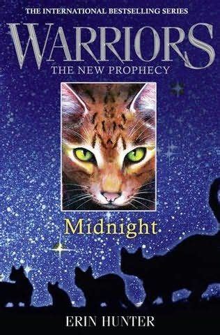 Cat redtail calls for the thunderclan to retreat. book cover of Midnight (Warriors: The New Prophecy, book 1 ...