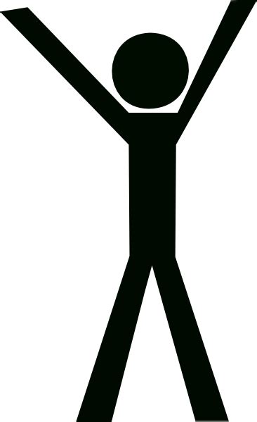 Stick Figure Holding Up Hands Clip Art Library