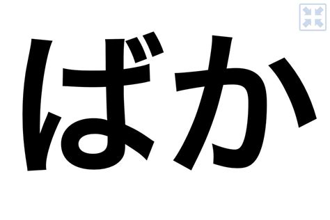 Japanese Kanji Baka