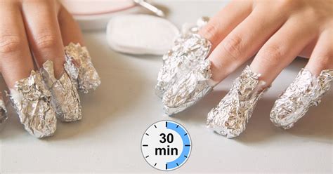 Soaking Nails In Acetone - Nail Ftempo While removing your acrylic nails at home isn't usually recommended, it is possible to do so in a manicurists spoke with allure writer sara tan about how to remove acrylics without damaging the pour acetone into a small bowl and submerge your fingers.