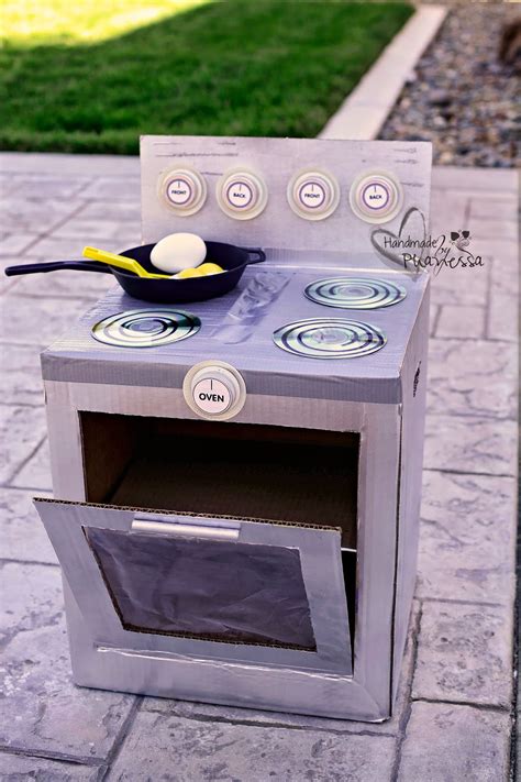 Phanessas Crafts Diy Cardboard Stove And Oven