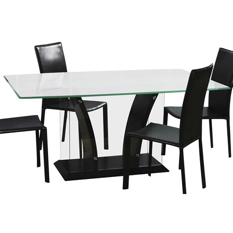 Begin the customization process by picking the desired shape. Chintaly Flair Rectangular Glass Top Dining Table at Hayneedle