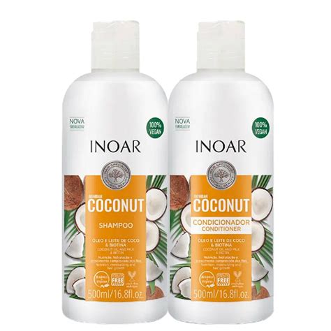 Inoar Coconut Shampoo And Conditioner 500 Ml Kera Hairshop