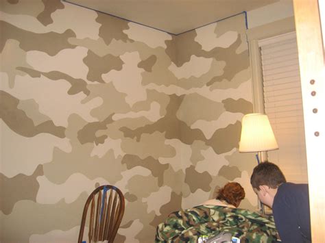 Military camouflage 20x12 wall decal. camo bedroom | Camo rooms, Army decor