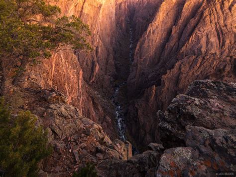 Glowing Abyss Black Canyon Of The Gunnison Colorado Mountain