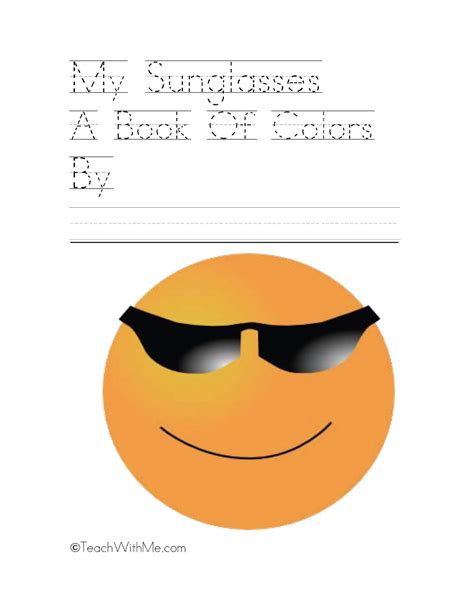 my sunglasses easy reader classroom freebies